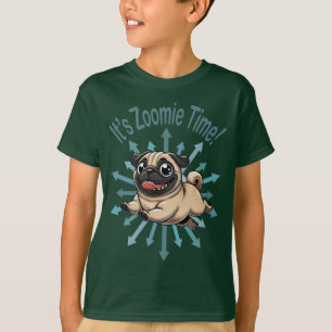 Camiseta Es Zoomie Time Pug
