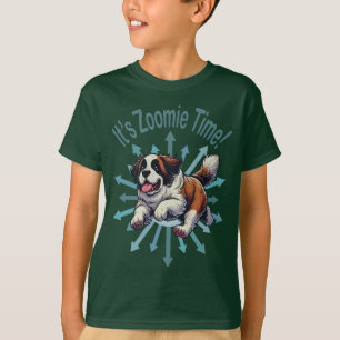 Camiseta Es Zoomie Time Saint Bernard