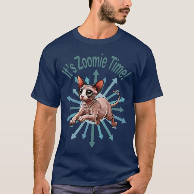 Camiseta Es Zoomie Time Sphynx Cat (Anverso)