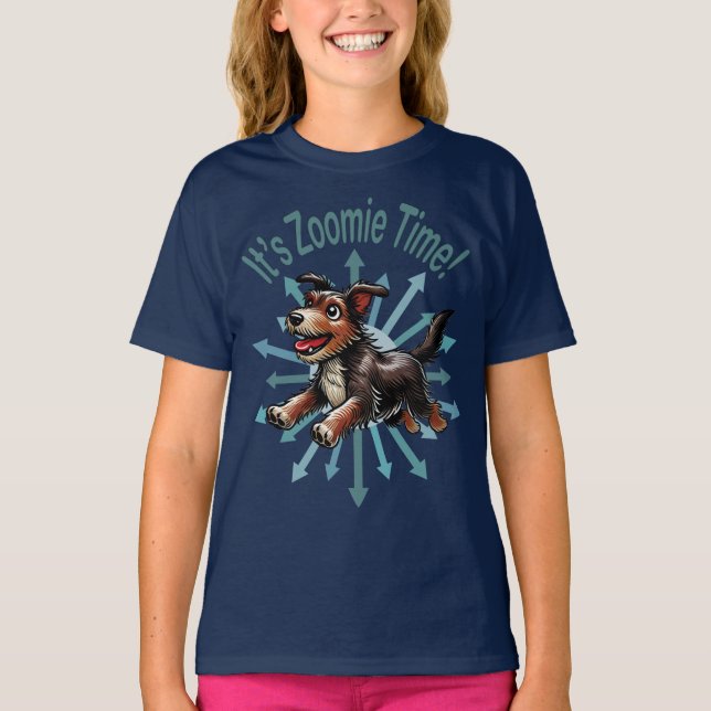 Camiseta Es Zoomie Time Terrier Mutt (Anverso)