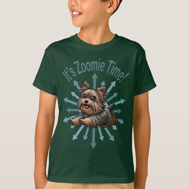 Camiseta Es Zoomie Time Yorkshire Terrier (Anverso)