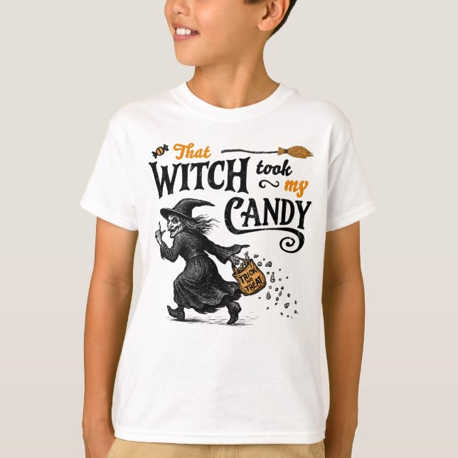 Camiseta Esa bruja se llevó la de mi chico dulce (Anverso)