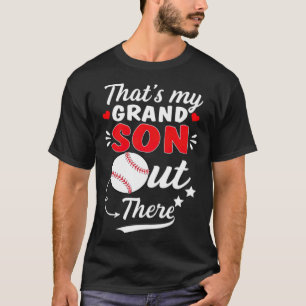 Camiseta Esa es mi abuela ahí fuera, béisbol para niños