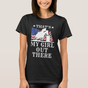 Camiseta Esa es mi Chica Carreras de barril papá mamá padre