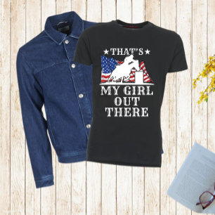 Camiseta Esa es mi Chica Carreras de barril papá mamá padre