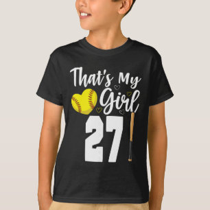 Camiseta Esa es mi chica número #27 Softll número 27