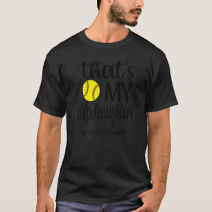 Camiseta Esa es mi hijastra orgullosa bailarina de Softball