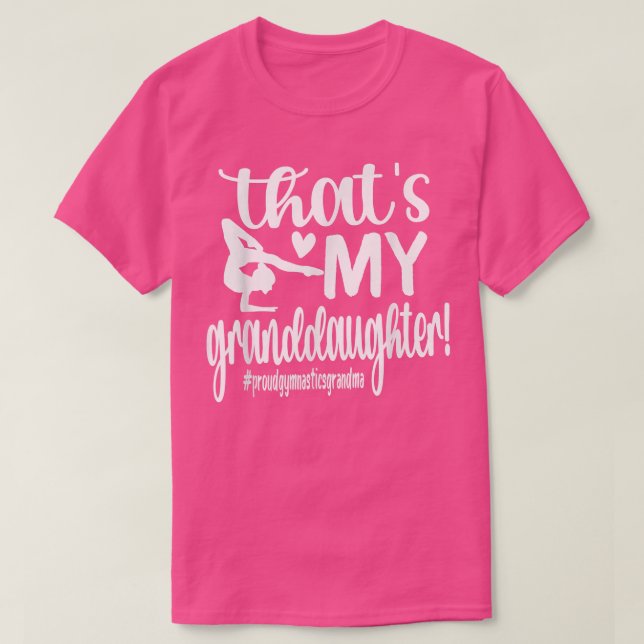 Camiseta Esa es mi nieta abuela de gimnasia de gimnasia (Diseño del anverso)