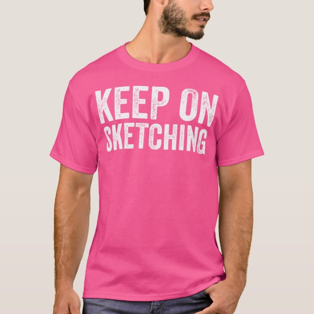 Camiseta Esbozar a los amantes de los Chistes divertidos (Anverso)