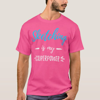 Camiseta Esbozar es mi divertida Gif