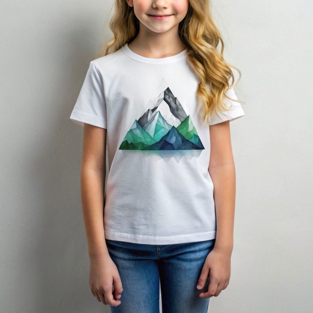 Camiseta Esbozar líneas de un terreno geométrico triangular (Subido por el creador)
