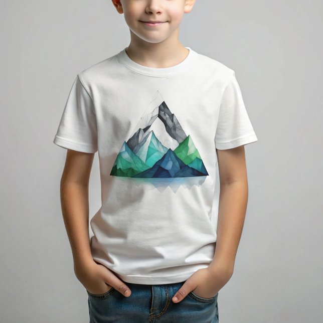 Camiseta Esbozar líneas de un terreno geométrico triangular (Subido por el creador)