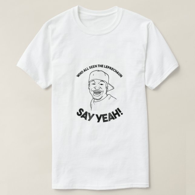 Camiseta Esbozo Amateur Leprechaun Móvil Alabama St Patric (Diseño del anverso)