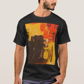 Camiseta Esbozo artístico creativo, textura colorida.