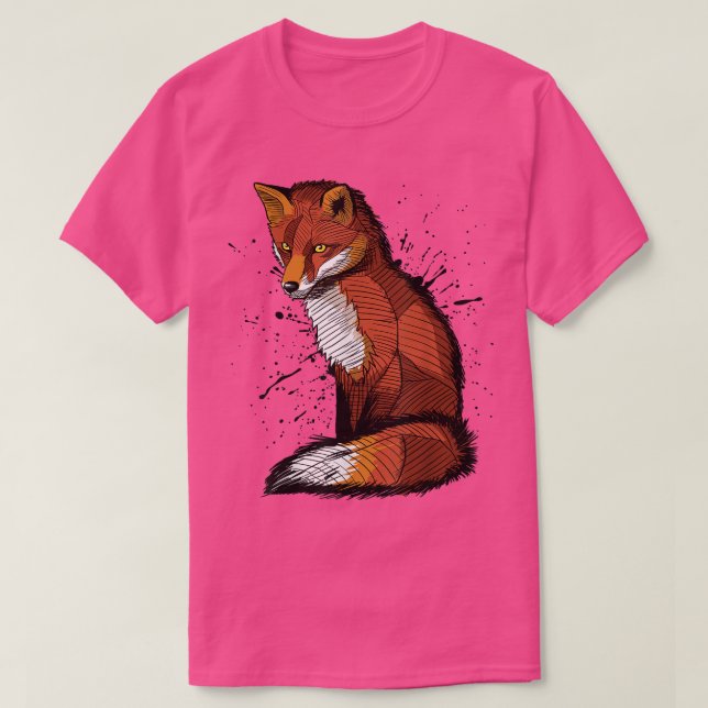 Camiseta Esbozo Artístico De Un Fo, Placa De Tinta 269  (Diseño del anverso)