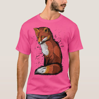 Camiseta Esbozo Artístico De Un Fo, Placa De Tinta 269 