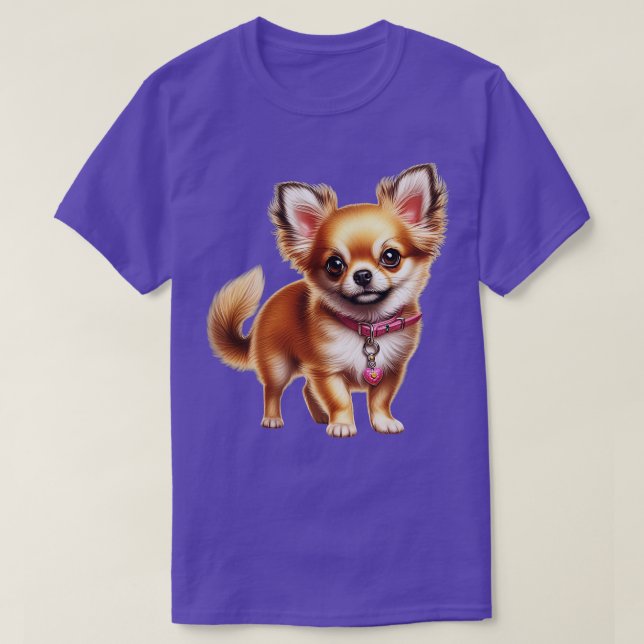 Camiseta Esbozo chihuahua cutto realista (Diseño del anverso)