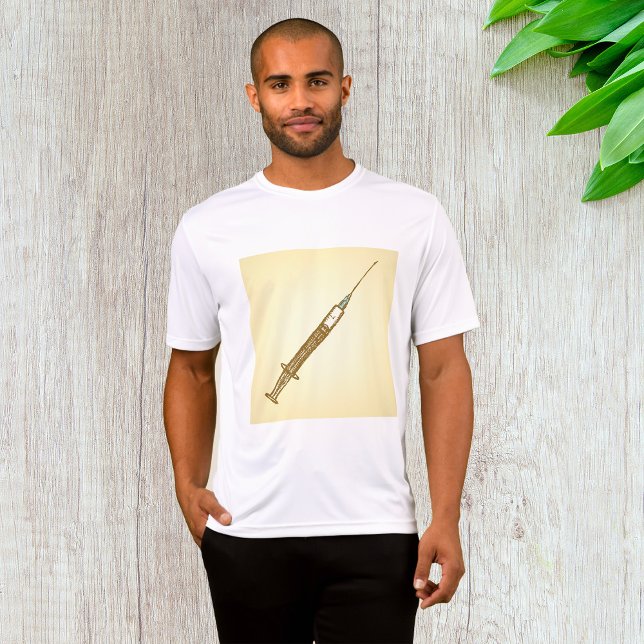 Camiseta Esbozo de atención médica de jeringas de cosecha v (Subido por el creador)