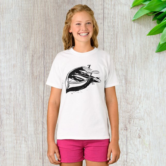 Camiseta Esbozo de bote de remos (Subido por el creador)