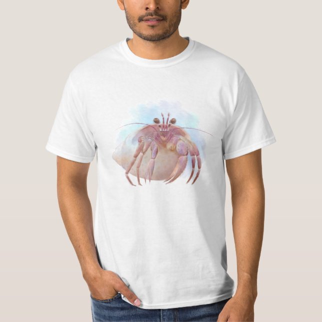 Camiseta Esbozo de cangrejo ermitaño (Anverso)