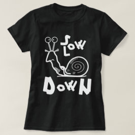 Camiseta Esbozo de caracol de Guay y lema de lentitud v2