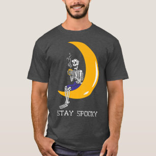 Camiseta Esbozo de diseño de Halloween para las mujeres Sca