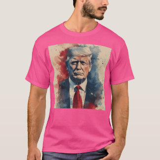 Camiseta Esbozo De Donald Trump