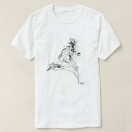 Camiseta Esbozo de ejecución abstracta