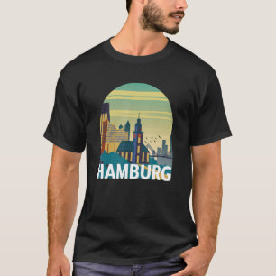 Camiseta Esbozo de esquema de silueta de línea de esbozo de