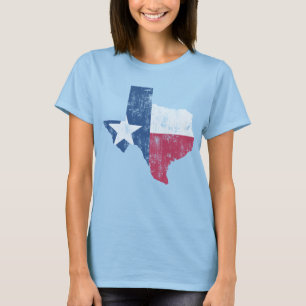 Camiseta Esbozo de estado de cosecha de la bandera de Texas