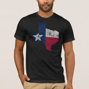 Camiseta Esbozo de Estado de época de la bandera de Texas