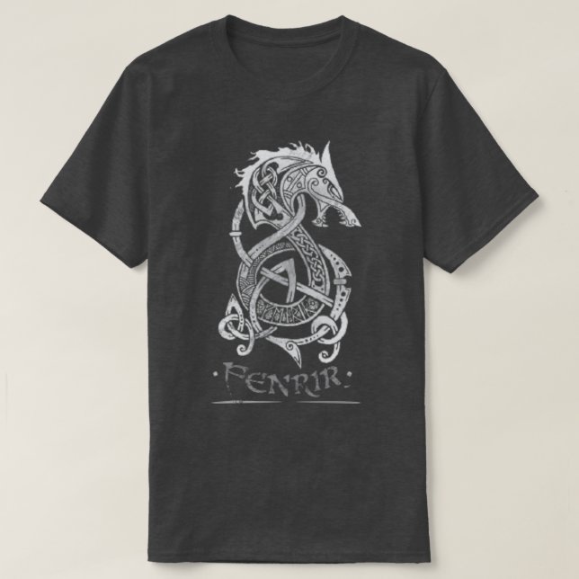 Camiseta Esbozo de Fenrir (Diseño del anverso)