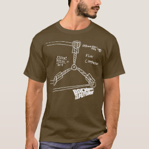 Camiseta Esbozo De Flux Capacitor De Vuelta Al Futuro