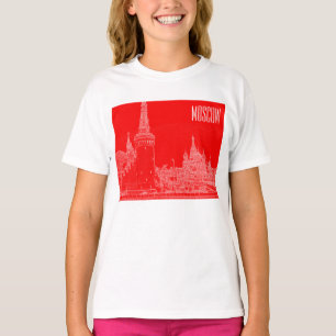 Camiseta Esbozo de la Plaza Roja de la Catedral de San Basi