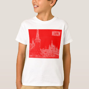 Camiseta Esbozo de la Plaza Roja de la Catedral de San Basi