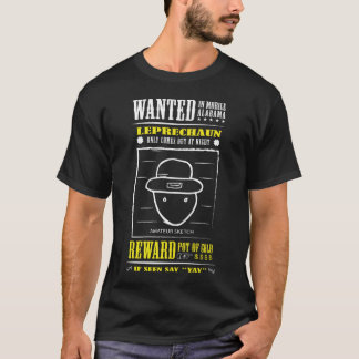 Camiseta Esbozo De Leprechaun Móvil Alabama St Patrick'S Es