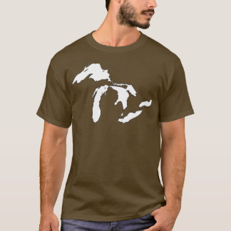 Camiseta Esbozo de los Grandes Lagos