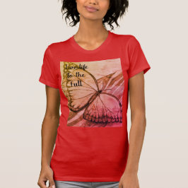 Camiseta Esbozo de mano de mariposa