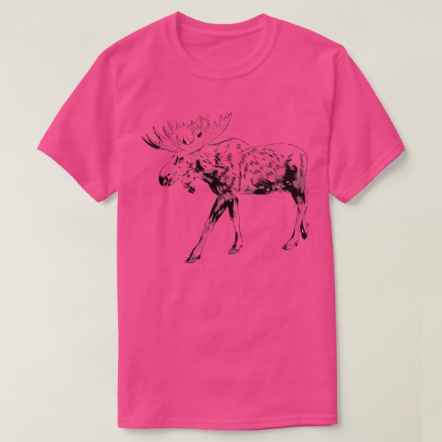 Camiseta Esbozo de Moose (Diseño del anverso)