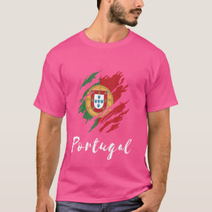 Camiseta Esbozo de Portugal Scratch Orgullo Bandera portugu
