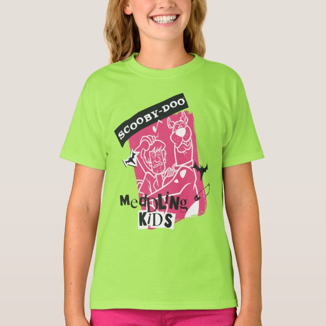 Camiseta Esbozo de Punk para niños con mezcolanza y escopet (Anverso)