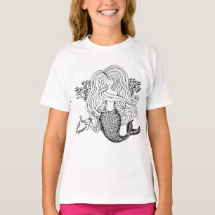 Camiseta Esbozo de Sirenas y Amigos