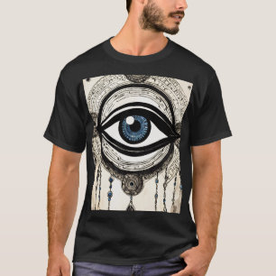 Camiseta Esbozo de Tatuaje Dream Catcher - Inspiración poli