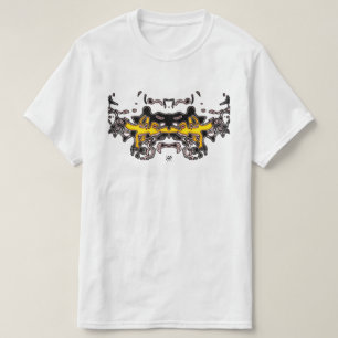 Camiseta Esbozo de tigres (amarillo 4)