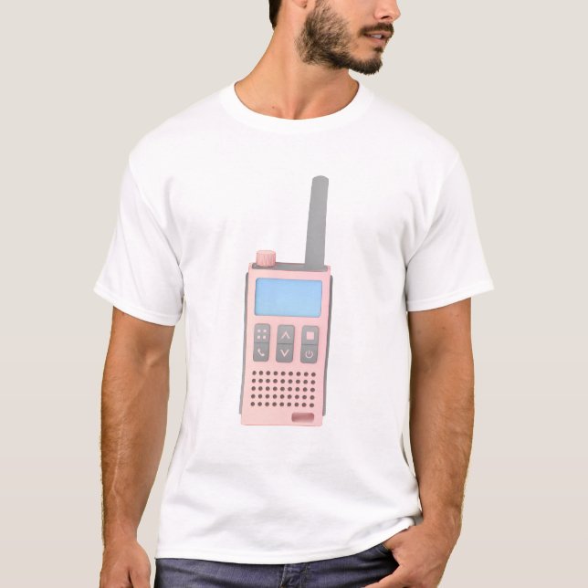 Camiseta Esbozo de walkie talkie moderno (Anverso)