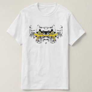 Camiseta Esbozo del tigre (amarillo)