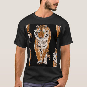 Camiseta Esbozo del tigre de Bengala: Impresión de animales