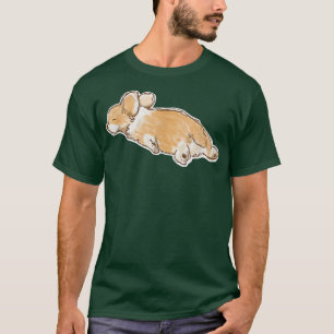 Camiseta Esbozo dibujado a mano de perro de Corgi