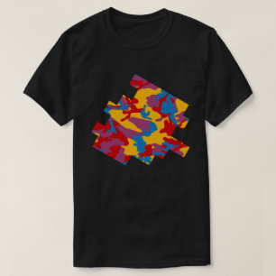 Camiseta Esbozo digital del patrón de cámara negrita