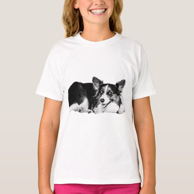 Camiseta Esbozo sin tiempo, Corgi Soul (Anverso)